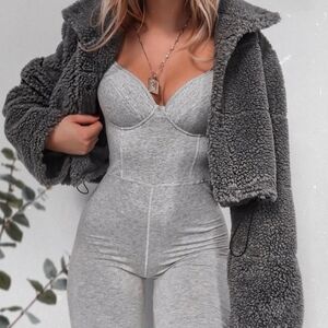 House Of CB London Kalani Grey Jumpsuit